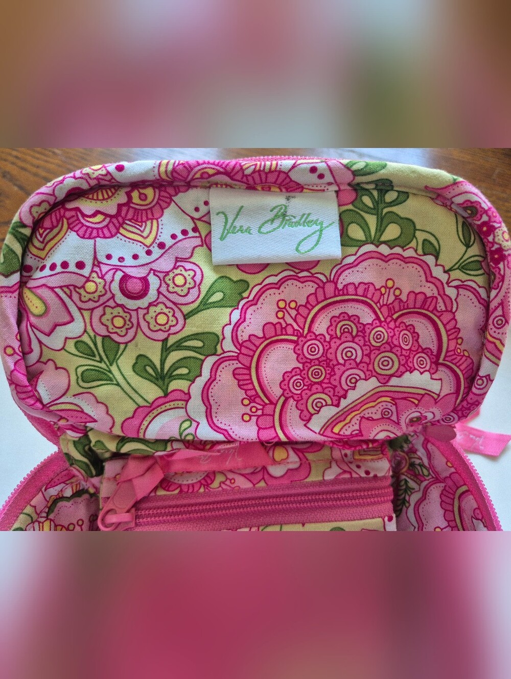 Vera Bradley Petal Pink Travel Jewelry Organizer - Picture 4 of 5